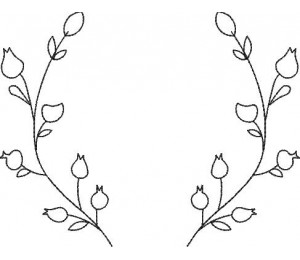 Stickdatei - Kranz 3 Doodle